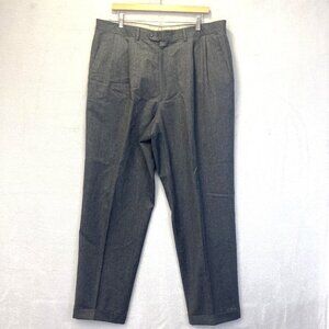 Vintage Santorelli Wool Dress Pants Mens 38x32 Italy Pleated Classic Old Money
